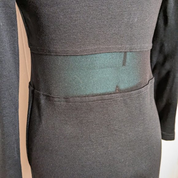City Sites Mesh Panel Sheath Dress. Size M. - Picture 10 of 12